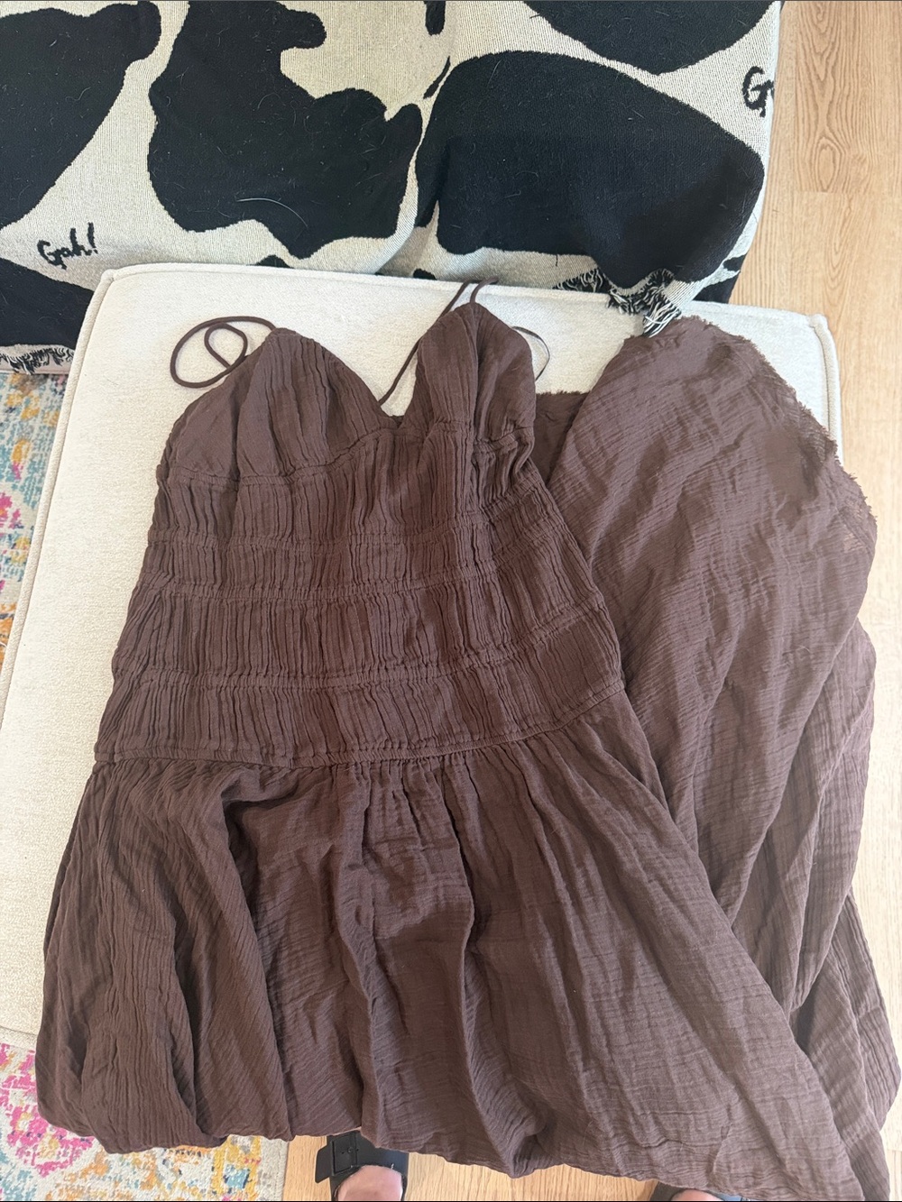 Free People Verbana Brown Midi Dress